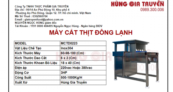 Có nên đầu tư máy cắt thịt đông lạnh?